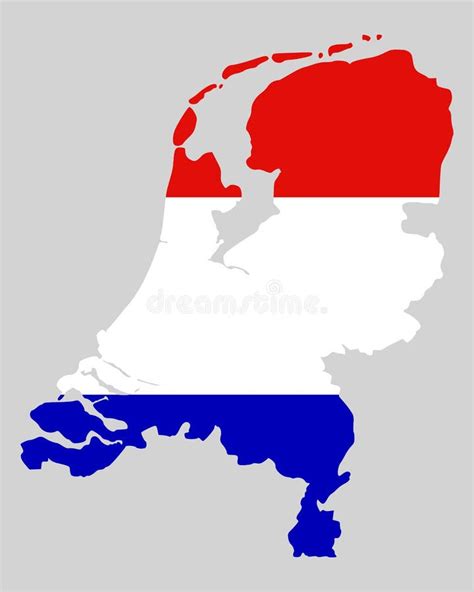 map and flag of the netherlands stock vector illustration of dutch