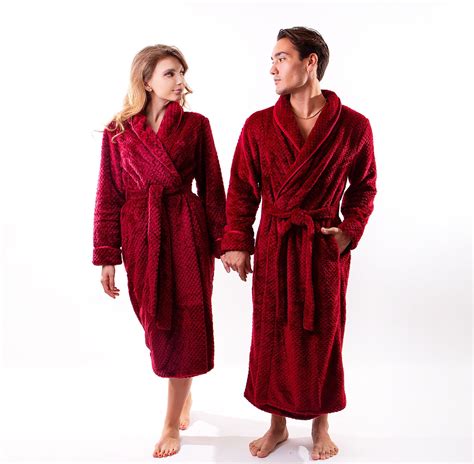 couple long bathrobes his and hers robes bath robe etsy