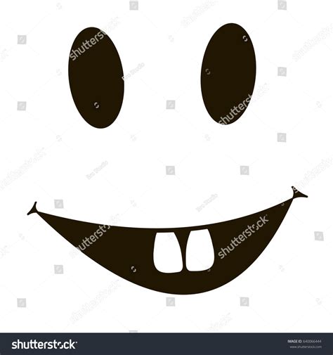 rabbit teeth smile print tshirt vector stock vector