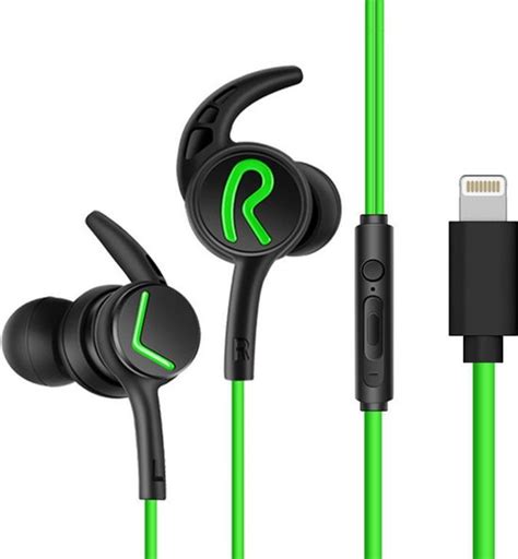 phreeze ep bedrade iphone oortjes groen  ear sport headset met haakjes bol