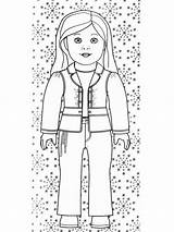 Coloring American Girl Doll Pages Printable Print Printables Standing Kids Dolls Girls Color Sheets Para Clothes Cute Popular Holding Colorear sketch template