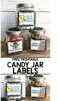 printable candy jar labels candy jar labels candy jars jar labels