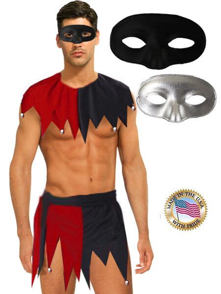 mardi gras costume for men or women sexy jester costume