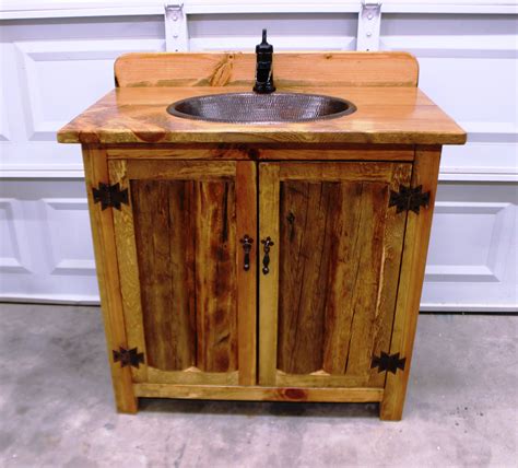 Rustic Log Bathroom Vanity 36 Bathroom Vanity With Etsy