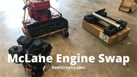 mclane reel mower engine  roller upgrade youtube