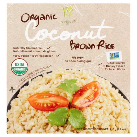 healthee organic coconut brown rice  oz  pack walmartcom