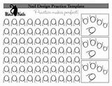 Ongle Visiter Planche Nail sketch template
