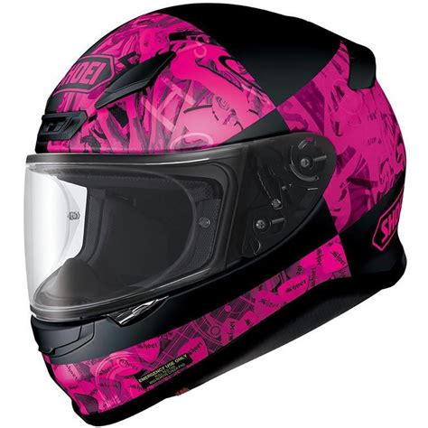 shoei nxr boogaloo ladies womens pink full face racing motorcycle crash helmet ebay