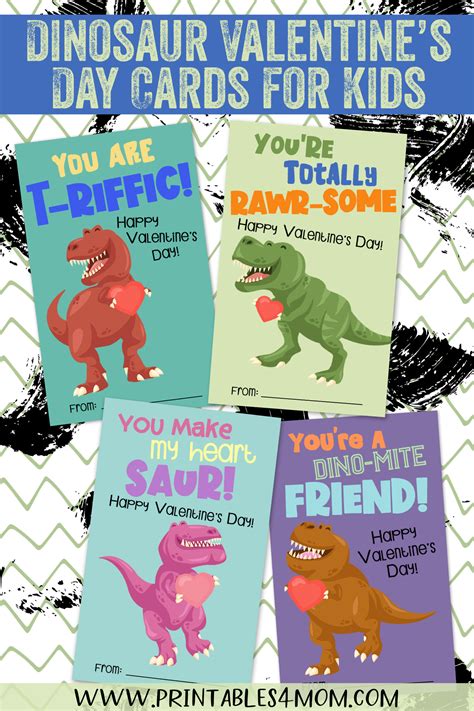 printable dinosaur valentine cards greeting cards holiday seasonal