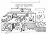 House Parts Worksheet Esl Preview Worksheets sketch template
