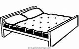 Mattress Bed Bedroom Furniture Coloring Pages Template Betten sketch template