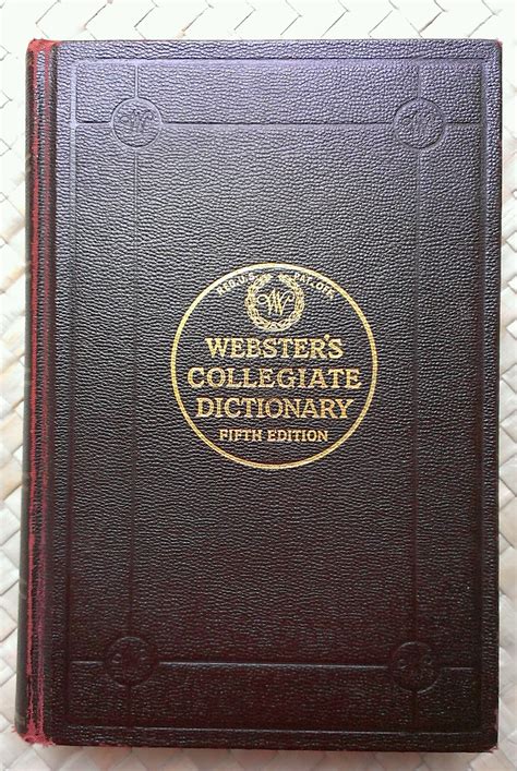 belle book  candle websters collegiate dictionary  edition