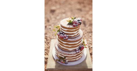 naked cakes were a popular choice among intimate and large receptions