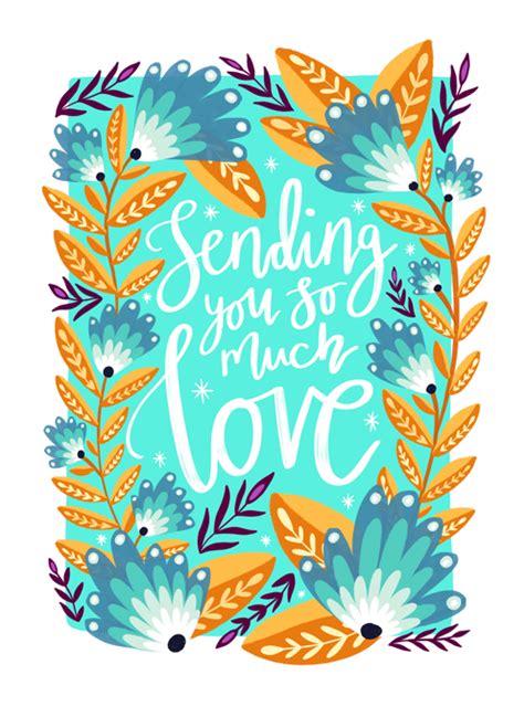 sending so much love by the sunshine bindery cardly