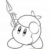 Waddle Kirby Bandana Coloringpages101 sketch template