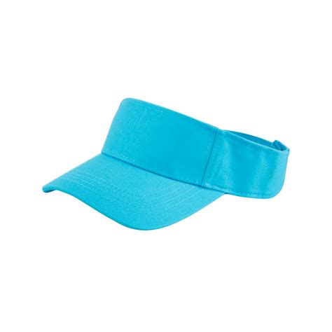 wholesale cotton solid color visor  torquoise  wholesalesockdealscom