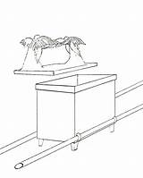Covenant Ark Coloring Pages Sketch Mercy Seat Paintingvalley sketch template