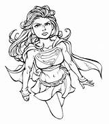 Supergirl Coloring Pages Printable Superwoman Colouring Super Drawing Coloriage Print Girl Easy Kara Imprimer Girls Color Vols Tennessee Kids Superhero sketch template
