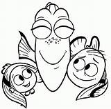 Dory Nemo Drawing Getdrawings Finding Coloring sketch template