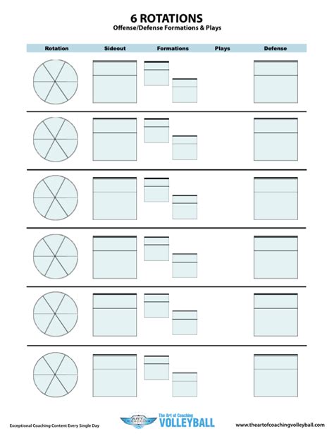 volleyball rotation sheet printable