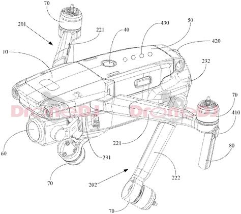 dji mavic  leaked  patent sporting  larger camera