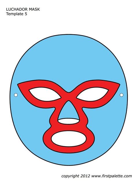 luchador mask template printable halloween masks luchador mask luchador
