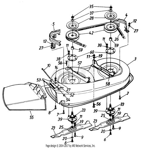 mtd  mower deck belt diagram