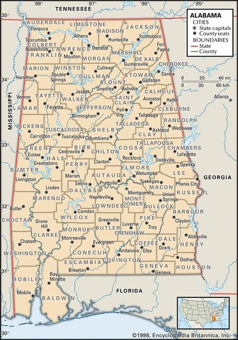 alabama maps  atlases map alabama political map ruby printable map