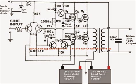 kva  watts pure sine wave inverter circuit circuit