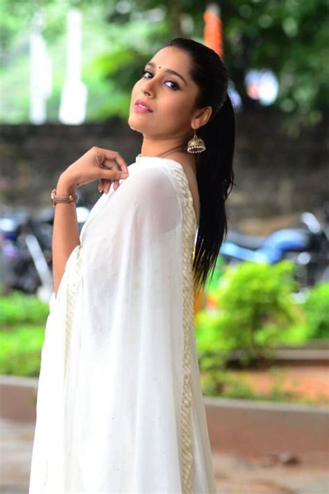 Tv Anchor Rashmi Gautam In White Churidar Actress Album