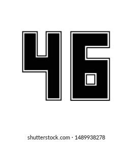 number  shape forty  vector stock vector royalty
