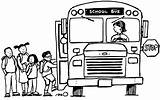 Bus Driver Coloring School Pages Clipart sketch template