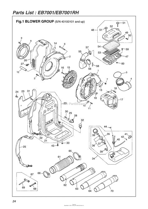 red max eb  engine serial     date  parts diagram   blower