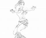 Lara Croft Tomb Riders Actions Coloring Pages sketch template