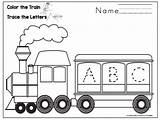 Train Alphabet Blogthis Email Twitter sketch template