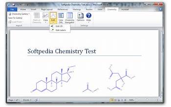 Chemistry Add-in for Word screenshot #0
