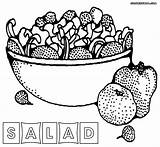 Salad Getdrawings Flashcards Vocabulary sketch template