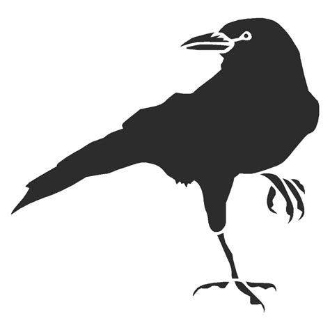 crow raven blackbird vinyl decal sticker  sizes  solid etsy