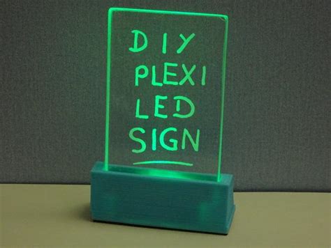 printed plexiglass led signs
