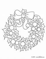 Christmas Wreath Coloring Pages Traditional Hellokids Colouring Color Garland Sheets Wreaths Holly Print Book Grade Worksheets Crown Online Adult Choose sketch template