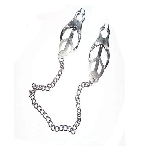 Tits Nipple Clamps Clips Breast Bondage Torture Stainless Steel Sex