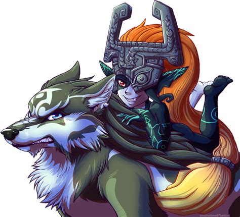 the legend of zelda midna and wolf link by anniefeatherw8 legend of zelda midna legend of