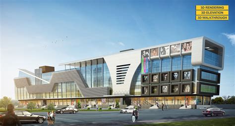 shopping mall design commercial  office architecture