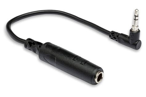 trs   angle  mm trs headphone adapter hosa cables