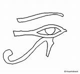 Horus Ojo Occhio Colorare Oeil Pintar Coloriage Egipto Egitto Disegno Ull Acolore Dibuix Antiguo Colorier Dibuixos Egypte sketch template