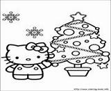 Coloring Pages Christmas Kitty Hello Skating Ice Printable sketch template