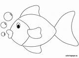 Fish Coloring Template Pages Sheet Printable Color Colouring Sheets Trout Templates Patterns Hook Cut Slippery Outline Coloringpage Eu Board Brook sketch template