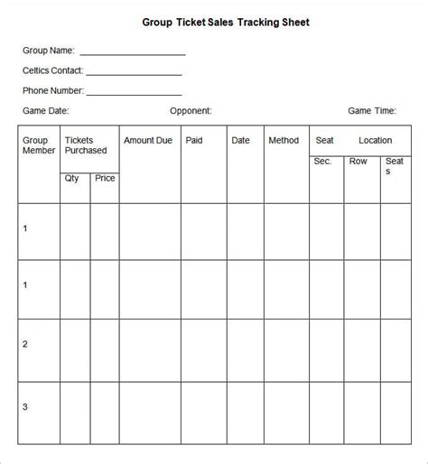 tracking sheet template word excel