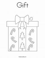 Coloring Gift Present Christmas Box Twistynoodle Noodle Built California Usa sketch template