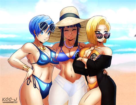 Rule 34 3girls Android 18 Artist Request Beach Big